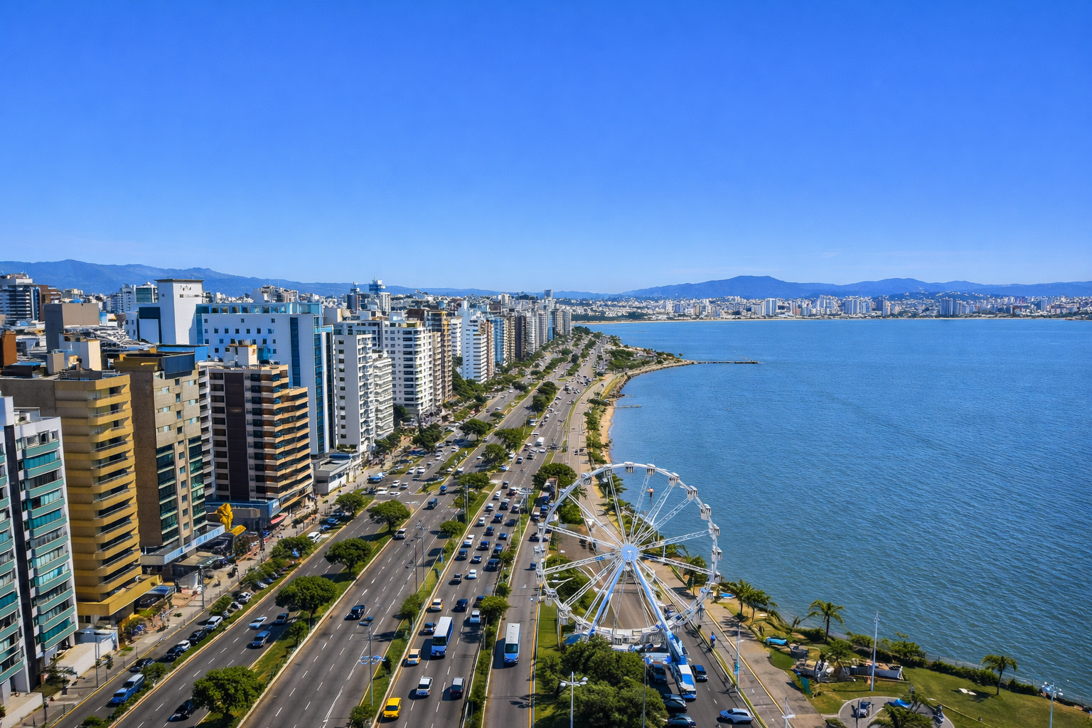 Pessoas avaliando imóveis em Florianópolis